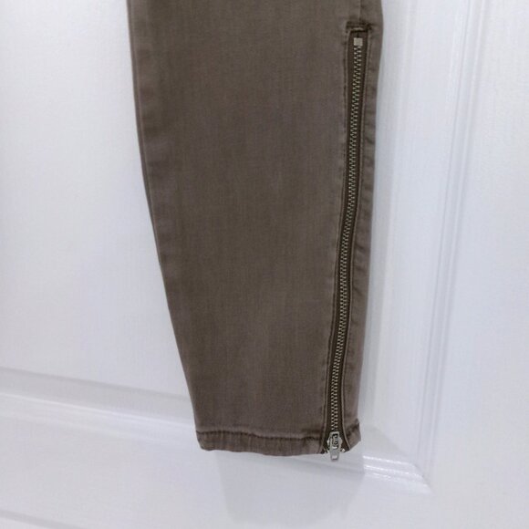 Pistola Light Mocha Brown Hunter Cargo Skinny Pants Jeans 27 Zip Legs Stretchy - Picture 3 of 8